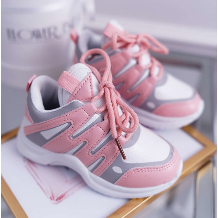 Scarpe sportive rosa Nathie per bambini 1