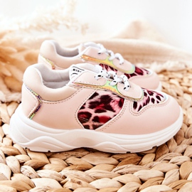 FRROCK Scarpe sportive per bambini con motivo leopardato Pink Penny rosa 2
