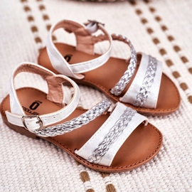 FRROCK Sandali Kremo argento per bambini grigio 1