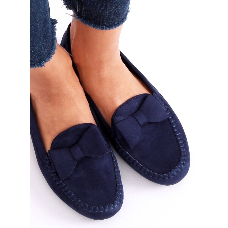 Mocassini donna blu navy B2020-6 Dk Blue 1