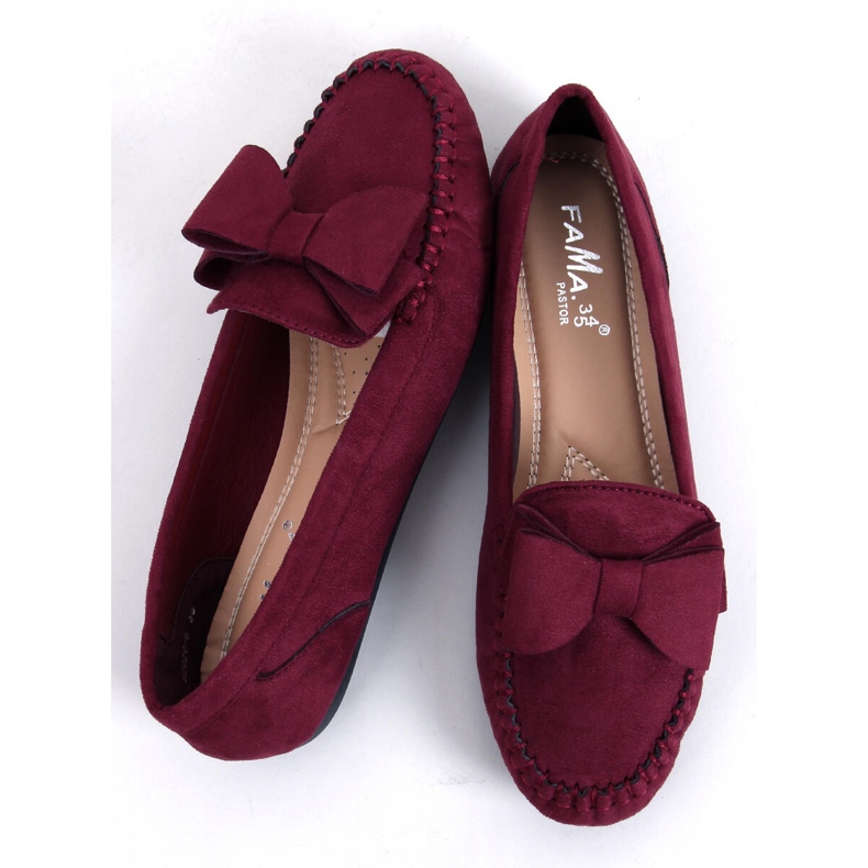Mocassini donna bordeaux B2020-6 Wine rosso 2