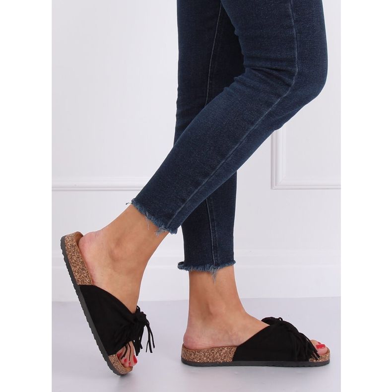 Pantofole da donna Boho nere CK136P Nero 2