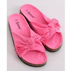 Pantofole boho rosa da donna CK136P Fushie 1