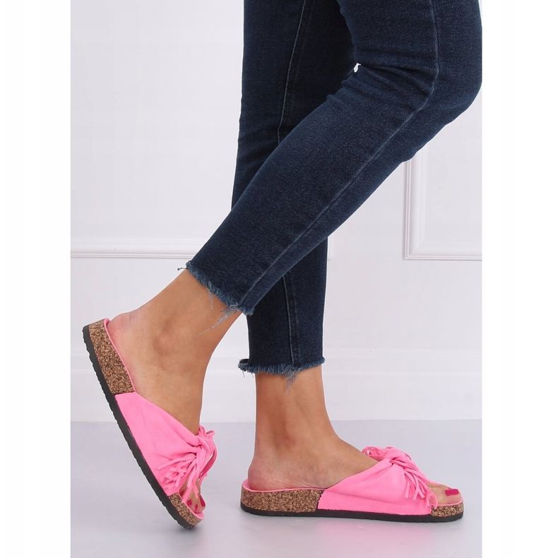 Pantofole boho rosa da donna CK136P Fushie 2