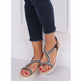 Sandali da donna neri HD-129 Black nero 2