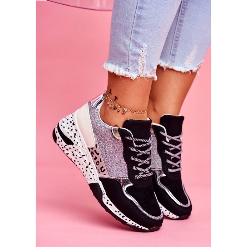 Scarpe sportive da donna con suola spessa nere Nokian nero 1