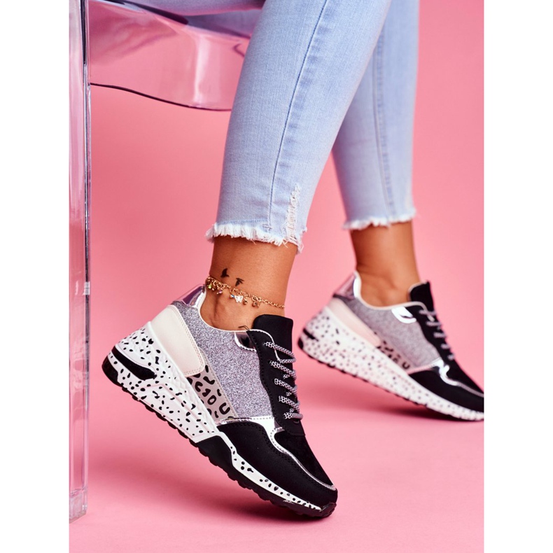 Scarpe sportive da donna con suola spessa nere Nokian nero 2