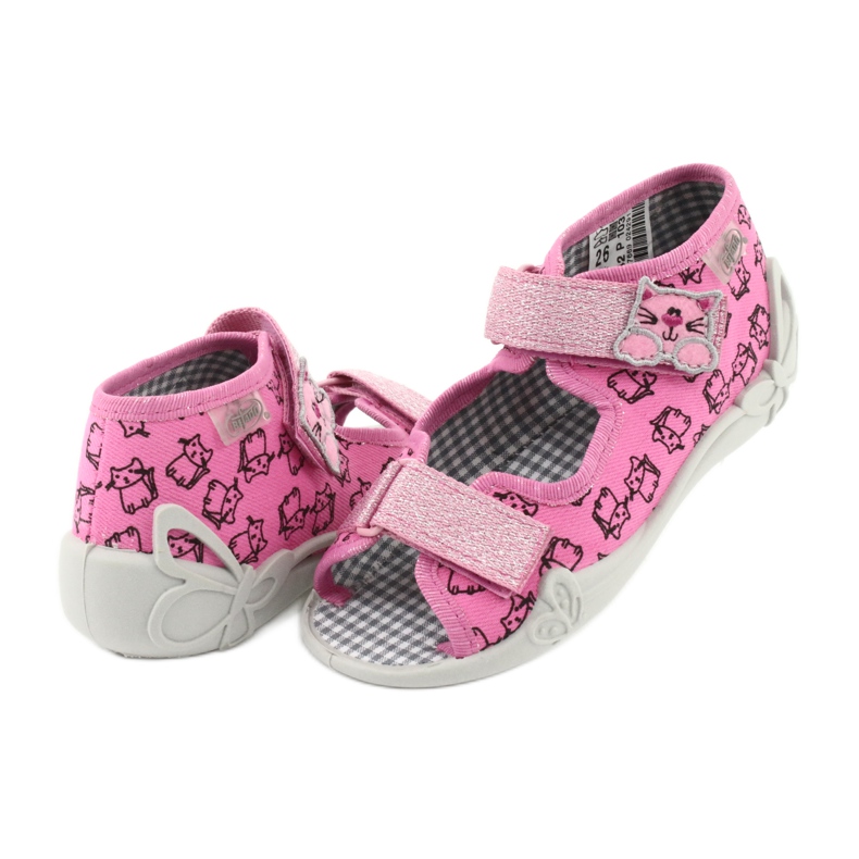 Scarpe per bambini Befado 242P103 nero rosa 4