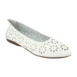Ballerine bianche traforate Filippo 680 bianco 1