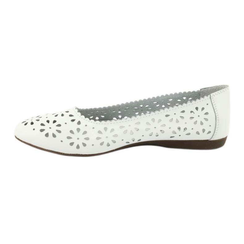 Ballerine bianche traforate Filippo 680 bianca 2