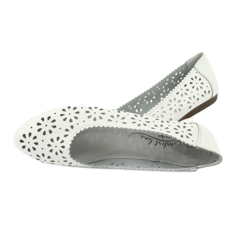 Ballerine bianche traforate Filippo 680 bianco 5