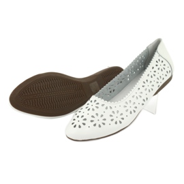Ballerine bianche traforate Filippo 680 bianco 4