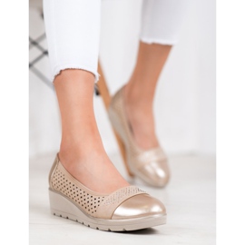 Comer Décolleté Con Cubic Zirconia marrone giallo 1