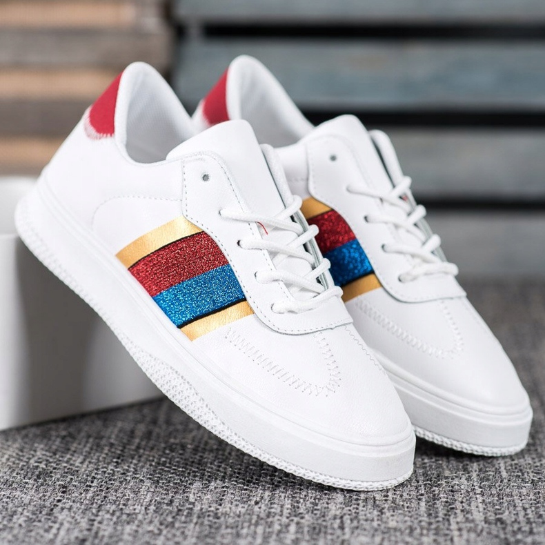 Small Swan Scarpe sportive alla moda bianco 2