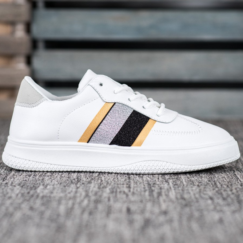 Small Swan Scarpe sportive alla moda bianca 2