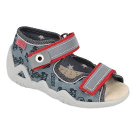 Scarpe da bambino gialle Befado 350P009 nero rosso grigio 1
