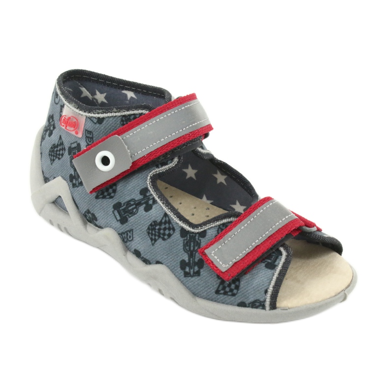 Scarpe da bambino gialle Befado 350P009 nero rosso grigio 2