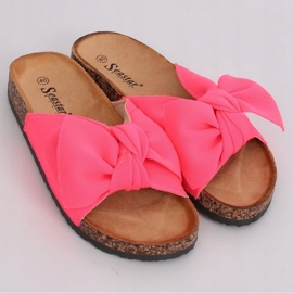 Ciabatte fucsia con suola in sughero CK108 Fucsia rosa 2