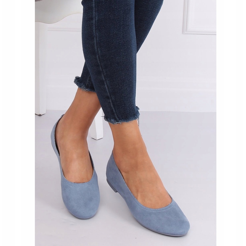 Blu NK17P Ballerine morbide blu da donna 2