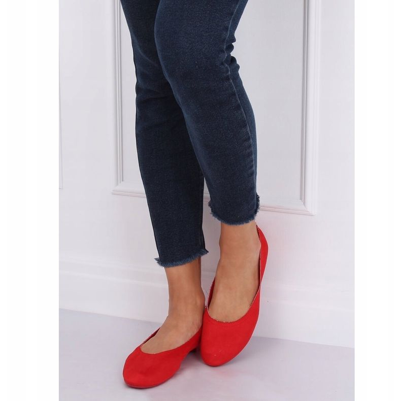Morbide ballerine da donna rosse NK17P Red rosso 2