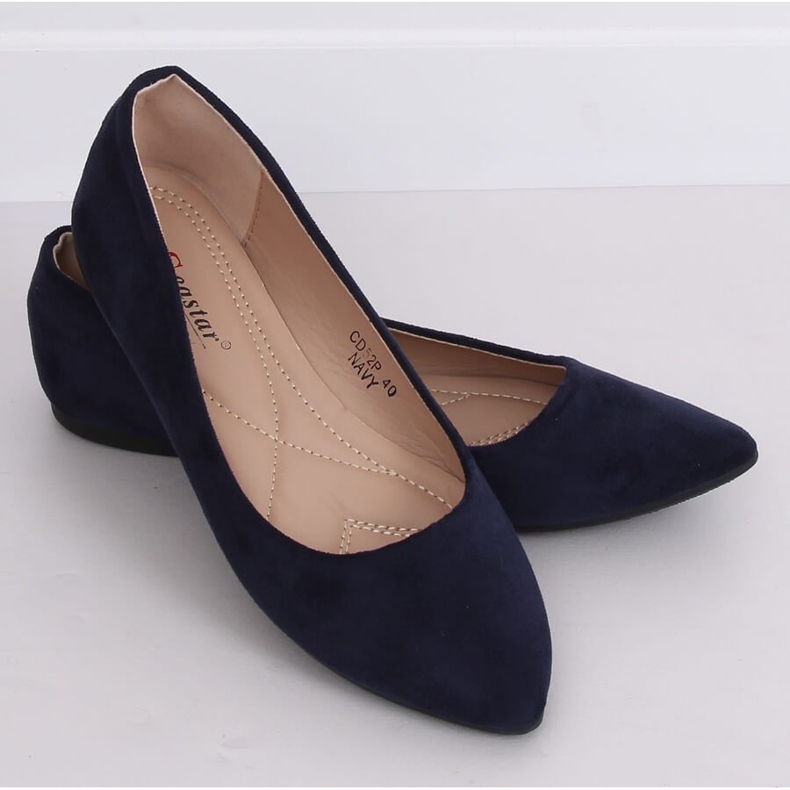 Ballerine con punta a mandorla blu navy CD52P Navy 2
