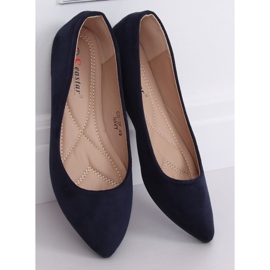 Ballerine con punta a mandorla blu navy CD52P Navy 1