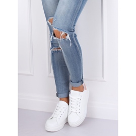 Sneakers da donna bianche 85-428 BIANCO/ROSA 1