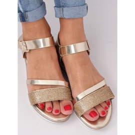 Sandali da donna dorati D-118 Gold d'oro 1