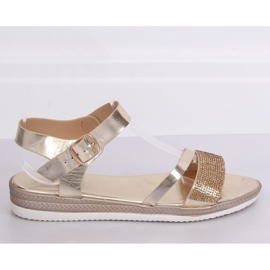 Sandali da donna dorati D-118 Gold d'oro 2