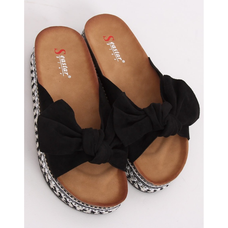 Pantofole nere da donna nere LK29P Black nero 1