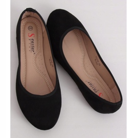 CD63P Ballerine nere a tinta unita nere nero 1