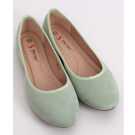 CD63P Ballerine lisce verde acquamarina 1