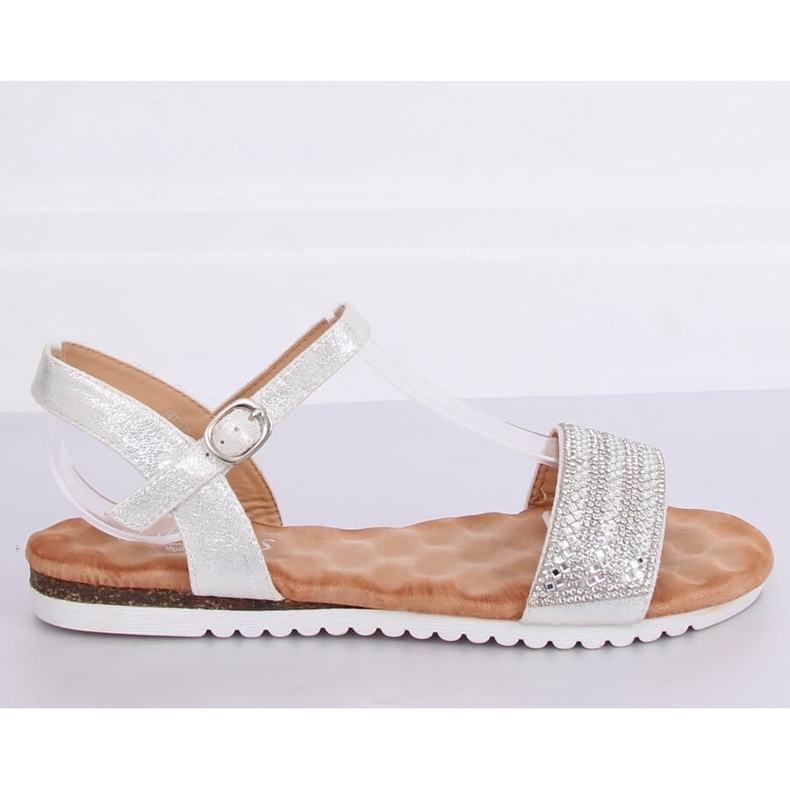 Sandali da donna argento HT-69 Argento grigio 1