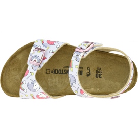 Birkenstock Rio Plain Bfdd Kids 1015620 sandali rosa 2
