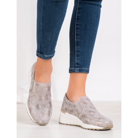 Filippo Slip in pelle traforata marrone giallo 2