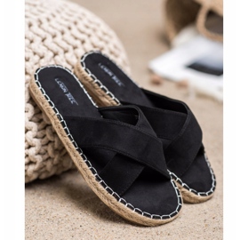 SHELOVET Comode pantofole in pelle scamosciata nero 1
