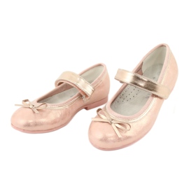Ballerine Golden Rose con fiocco American Club GC02 rosa d'oro 3