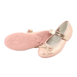 Ballerine Golden Rose con fiocco American Club GC02 rosa d'oro 4