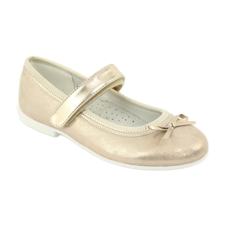 Ballerine dorate con fiocco American Club GC03 / 20 d'oro 1