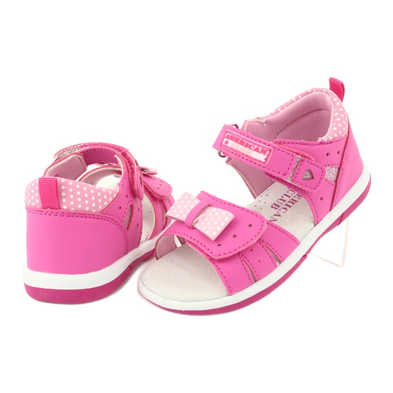 American Club American DR20/20 Girls 'Sandals con un arco rosa 3