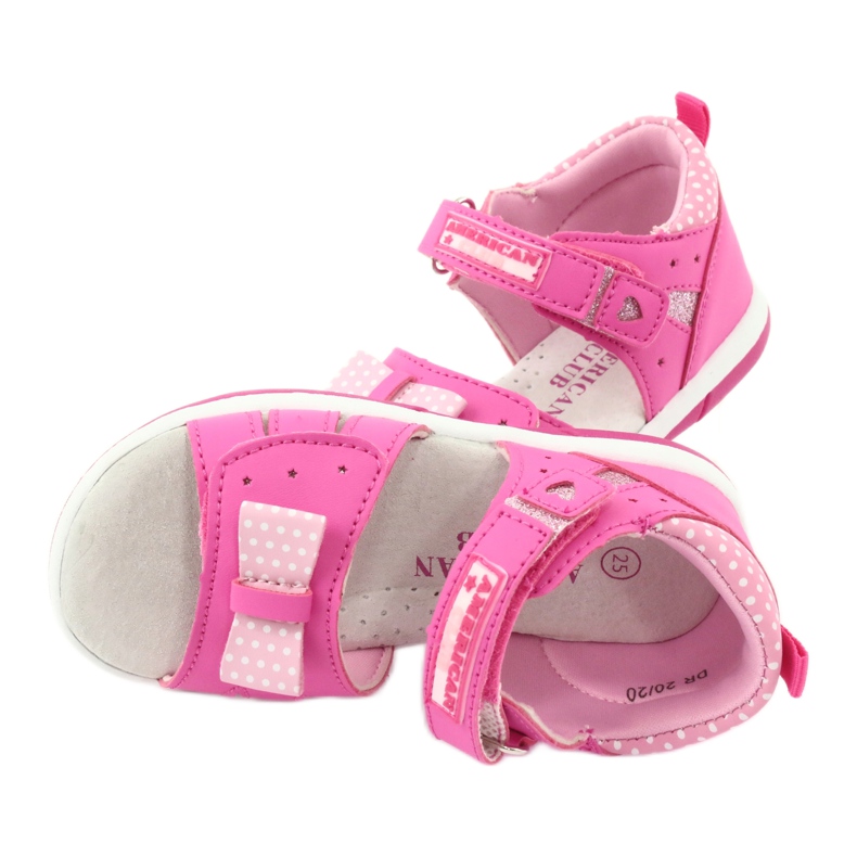 American Club American DR20/20 Girls 'Sandals con un arco rosa 4