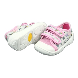 Scarpe per bambini Befado 907P115 rosa argento grigio 4