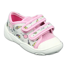 Scarpe per bambini Befado 907P115 rosa d'argento grigio 2