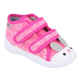 Scarpe per bambini Befado arancione 212P066 bianco rosa grigio 1
