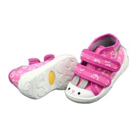 Scarpe per bambini Befado arancione 212P066 bianco rosa grigio 4