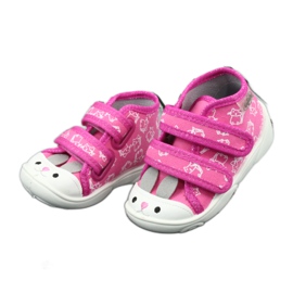 Scarpe per bambini Befado arancione 212P066 bianco rosa grigio 3