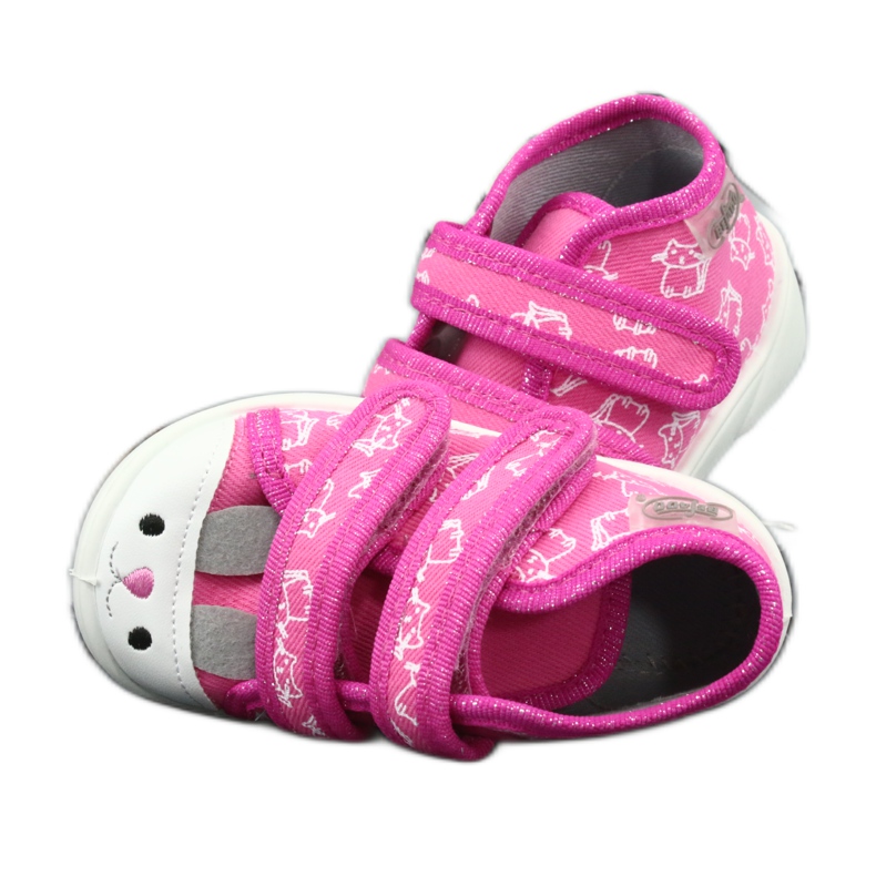 Scarpe per bambini Befado arancione 212P066 bianco rosa grigio 5