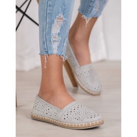 MCKEYLOR Espadrillas azteche con motivi aztechi marrone grigio 1