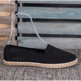 MCKEYLOR Espadrillas azteche con motivi aztechi nero 2