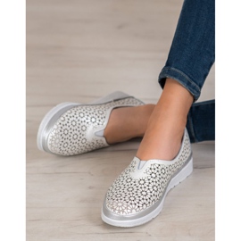 Filippo Slip On In Pelle Con Motivo Floreale bianca giallo 1